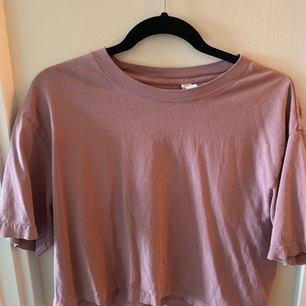 Los Angeles Apparel oversized cropped tee
